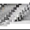 Mexen Lunar left hinged shower door 155 cm, transparent, chrome - 834S-155-050-01-00-L