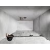 Mexen Lunar-F L folding shower door right 110 cm, transparent, rose gold - 836SL-110-050-60-00-P