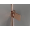 Mexen Lunar-F L folding shower door right 135 cm, transparent, rose gold - 836SL-135-050-60-00-P