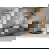 Mexen Rio shower cabin semi-circular 90 x 90 cm, frosted, black + Flat tray, black - 863-090-090-70-30-4170B