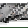 Mexen Lunar-F L foldable shower door right 150 cm, transparent, rose gold - 836SL-150-050-60-00-P