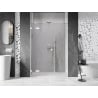 Mexen Lunar Left-Hinged Shower Door 150 cm, Transparent, White - 834S-150-050-20-00-L