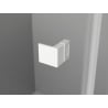 Mexen Lunar Left-Hinged Shower Door 150 cm, Transparent, White - 834S-150-050-20-00-L