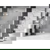 Mexen Lunar shower door hinged left 155 cm, transparent, white - 834S-155-050-20-00-L
