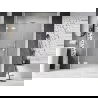 Mexen Lunar shower door hinged left 155 cm, transparent, white - 834S-155-050-20-00-L