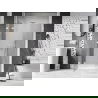 Mexen Lunar shower doors left 160 cm, transparent, white - 834S-160-050-20-00-L