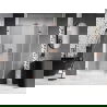 Mexen Lunar-F L folding shower doors right 120 cm, transparent, brushed copper - 836SL-120-050-65-00-P