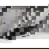 Mexen Lunar-F L folding shower doors right 120 cm, transparent, brushed copper - 836SL-120-050-65-00-P
