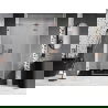 Mexen Lunar-F L folding shower door right 140 cm, transparent, brushed copper - 836SL-140-050-65-00-P
