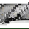 Mexen Lunar shower door hinged left 120 cm, transparent, gold - 834S-120-050-50-00-L