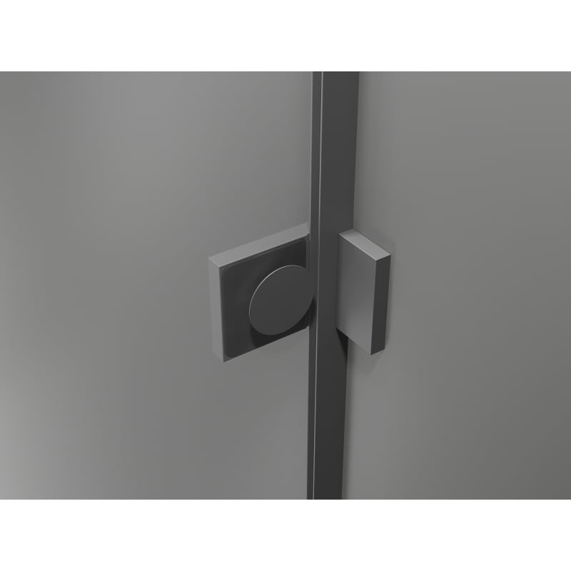 Mexen Lunar-B right hinged shower door 115 cm, transparent, gun metal - 832S-115-050-95-00-P