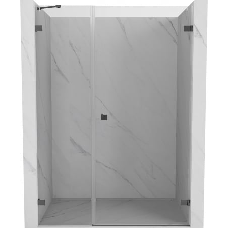 Mexen Lunar-B right hinged shower door 115 cm, transparent, gun metal - 832S-115-050-95-00-P