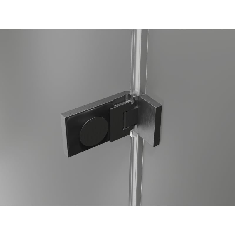 Mexen Lunar-F L folding shower door right 120 cm, transparent, gun gray brushed - 836SL-120-050-66-00-P
