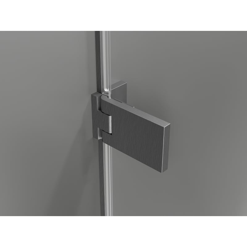 Mexen Lunar-F L folding shower door right 120 cm, transparent, gun gray brushed - 836SL-120-050-66-00-P