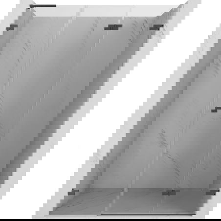 Mexen Lunar-F L Foldable Shower Door Right 120 cm, Transparent, Brushed Gun Gray - 836SL-120-050-66-00-P