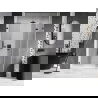 Mexen Lunar-F L Foldable Shower Door Right 120 cm, Transparent, Brushed Gun Gray - 836SL-120-050-66-00-P