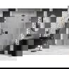 Mexen Lunar-F L Foldable Shower Door Right 120 cm, Transparent, Brushed Gun Gray - 836SL-120-050-66-00-P