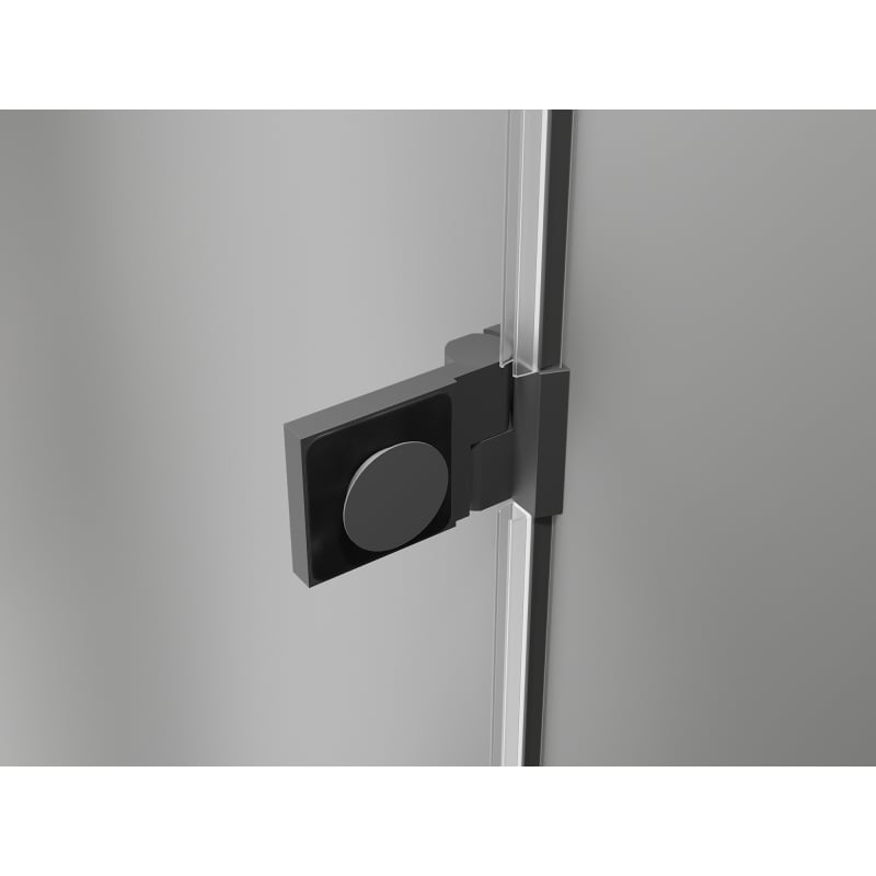 Mexen Lunar-B shower doors right hinged 135 cm, transparent, gun metal - 832S-135-050-95-00-P