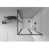 Mexen Rio square shower cabin 70 x 70 cm, frosted, black + Flat tray, white - 860-070-070-70-30-4010B