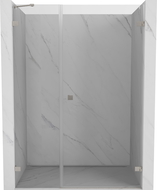 Mexen Lunar-B right hinged shower door 115 cm, transparent, brushed nickel - 832S-115-050-97-00-P