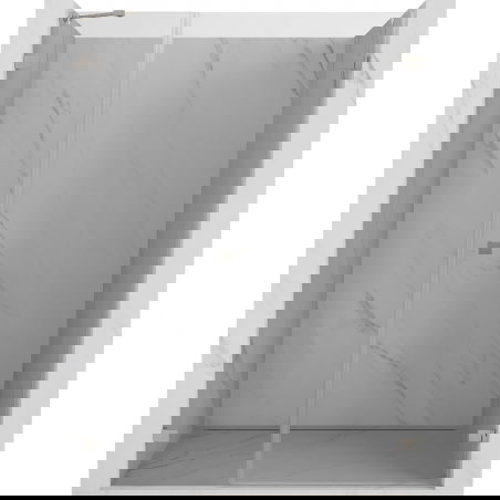 Mexen Lunar-B right side opening shower door 145 cm, transparent, brushed nickel - 832S-145-050-97-00-P