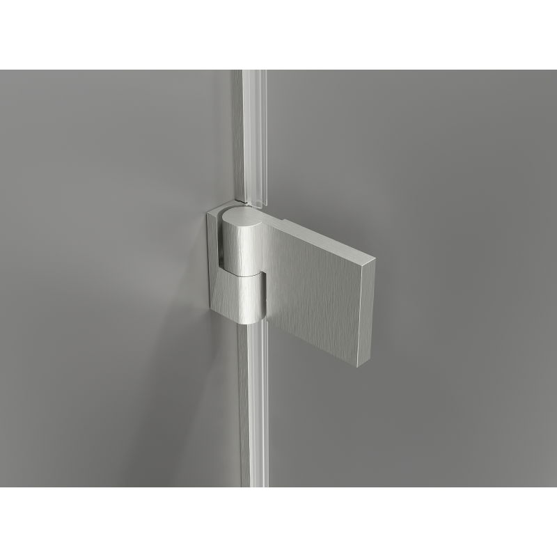 Mexen Lunar-B right hinged shower door 150 cm, transparent, brushed nickel - 832S-150-050-97-00-P