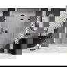Mexen Lunar-F L foldable shower door right 140 cm, transparent, black - 836SL-140-050-70-00-P