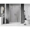 Mexen Lunar L left hinged shower door 155 cm, transparent, chrome - 834SL-155-050-01-00-L
