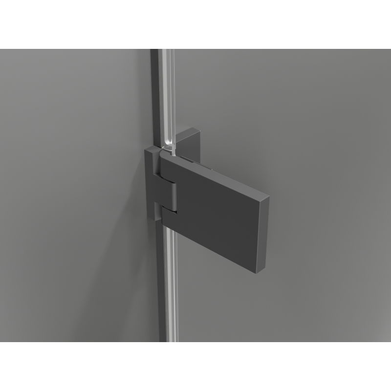 Mexen Lunar-F L folding shower door right 120 cm, transparent, gun metal - 836SL-120-050-95-00-P