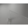 Mexen Lunar-F L Foldable Shower Door Right 130 cm, Transparent, Brushed Nickel - 836SL-130-050-97-00-P