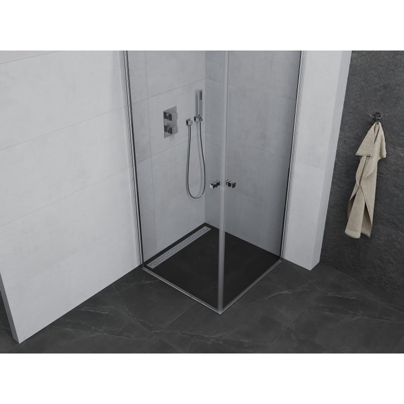 Mexen Pretoria Duo Swing Shower Cabin 90 x 90 cm, Transparent, Chrome - 852-090-090-02-00