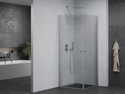 Mexen Pretoria Duo Swing Shower Cabin 90 x 90 cm, Transparent, Chrome - 852-090-090-02-00