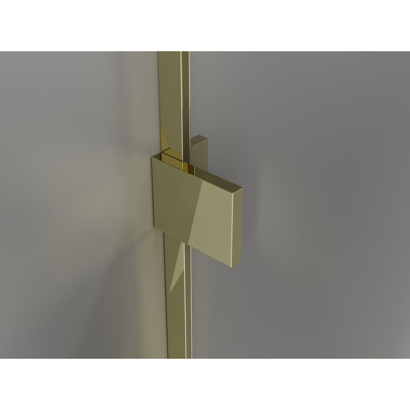 Mexen Lunar L Left-Handed Shower Door 125 cm, Transparent, Gold - 834SL-125-050-50-00-L