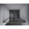 Mexen Apia sliding shower door 100 cm, Transparent, Gold - 845-100-000-50-00