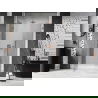 Mexen Lunar shower door, hinged left 130 cm, transparent, brushed copper - 834S-130-050-65-00-L