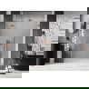 Mexen Lunar left-hinged shower door 140 cm, transparent, brushed copper - 834S-140-050-65-00-L