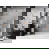 Mexen Lunar left-hinged shower door 140 cm, transparent, brushed copper - 834S-140-050-65-00-L