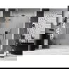Mexen Lunar shower door hinged left 155 cm, transparent, gun gray brushed - 834S-155-050-66-00-L