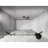 Mexen Lunar Left Folding Shower Door 155 cm, Transparent, Black - 834S-155-050-70-00-L
