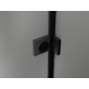 Mexen Lunar Left Folding Shower Door 155 cm, Transparent, Black - 834S-155-050-70-00-L