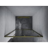 Mexen Apia sliding shower doors 130 cm, transparent, gold - 845-130-000-50-00