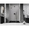 Mexen Lunar shower door left hinged 140 cm, transparent, gun metal - 834S-140-050-95-00-L