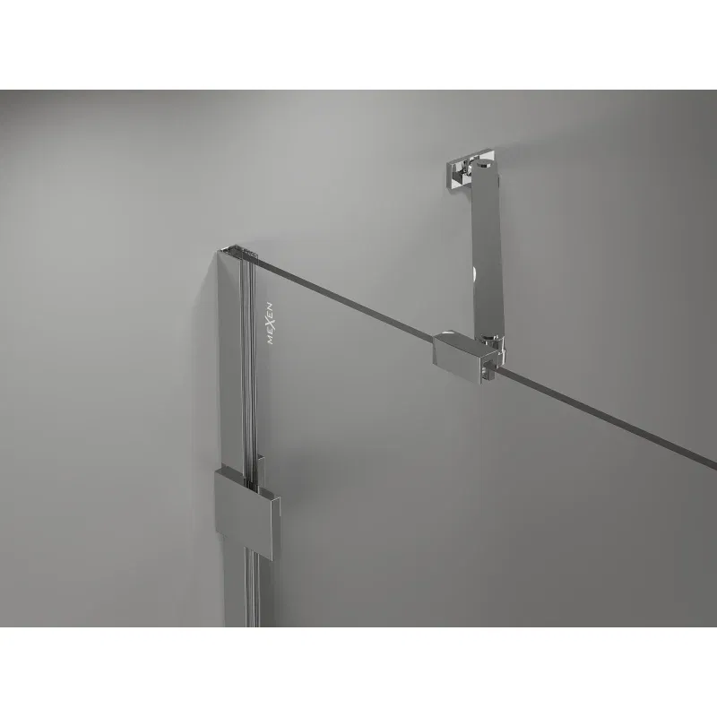Mexen Lunar shower screen 1-winged 80 x 150 cm, transparent, chrome - 897-080-000-01-00