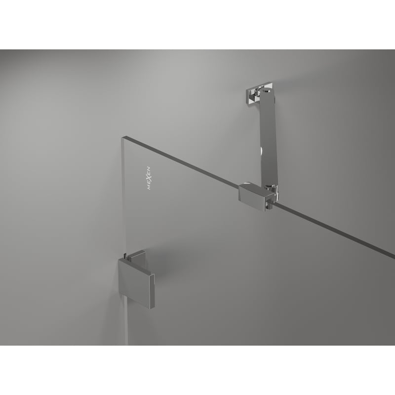 Mexen Lunar shower screen 1-winged 80 x 150 cm, transparent, chrome - 897-080-000-01-00
