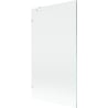 Mexen Lunar single-panel shower screen 100 x 150 cm, transparent, white - 897-100-000-20-00