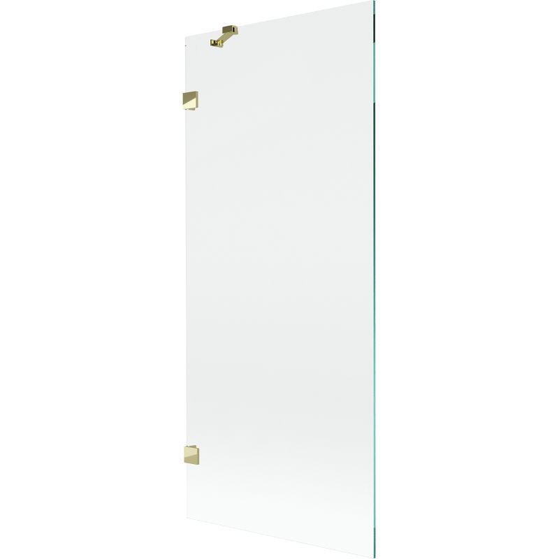 Mexen Lunar shower screen 1-wing 80 x 150 cm, transparent, gold - 897-080-000-50-00