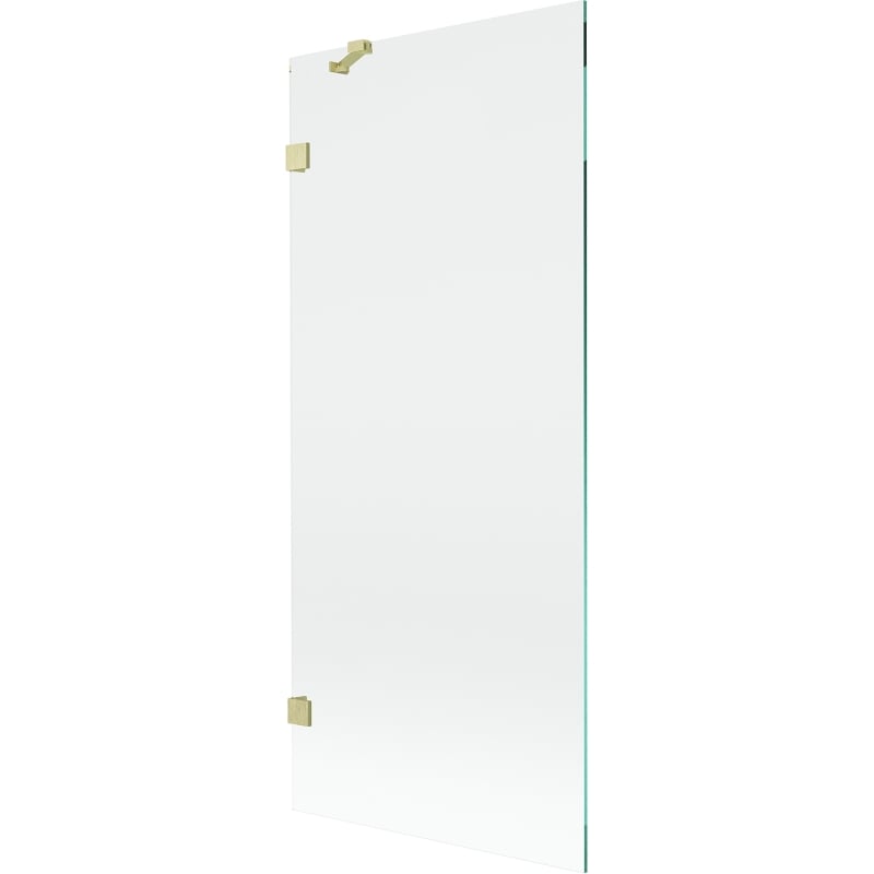 Mexen Lunar 1-panel shower screen 80 x 150 cm, transparent, brushed gold - 897-080-000-55-00