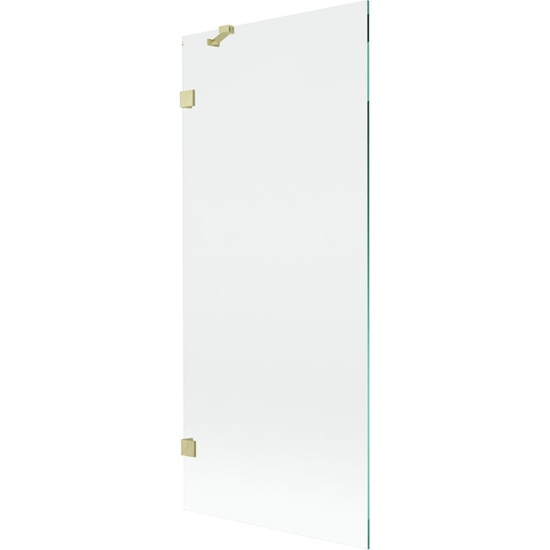 Mexen Lunar shower screen 1-wing 80 x 150 cm, transparent, brushed gold - 897-080-000-55-00
