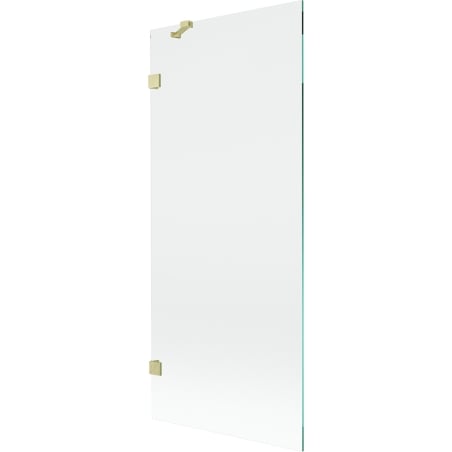 Mexen Lunar 1-panel shower screen 80 x 150 cm, transparent, brushed gold - 897-080-000-55-00