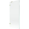 Mexen Lunar 1-panel shower screen 80 x 150 cm, transparent, brushed gold - 897-080-000-55-00